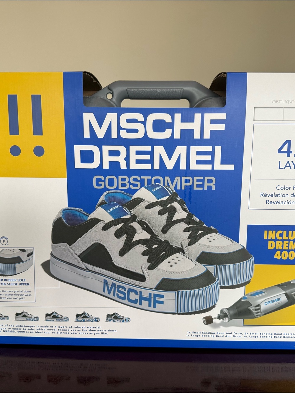 MSCHF Gobstomper Men’s Gray and Black Low-Top Sneakers